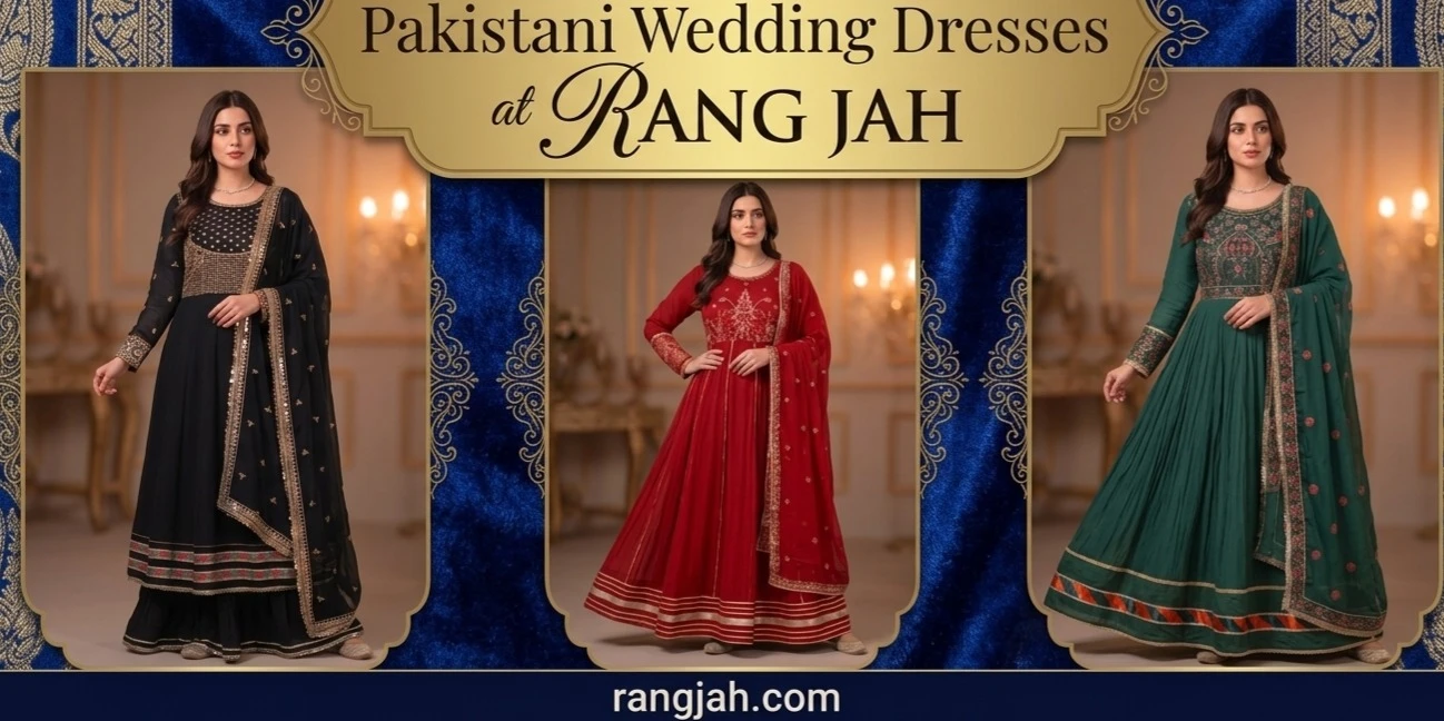 Buy Pakistani Wedding Dresses at Rang Jah for Your Special Day